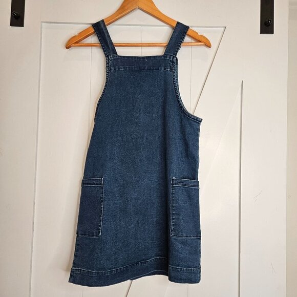 Adriano Goldschmied Girls Size Large Joslyn Denim Jumper Dress Blue - Picture 3 of 8